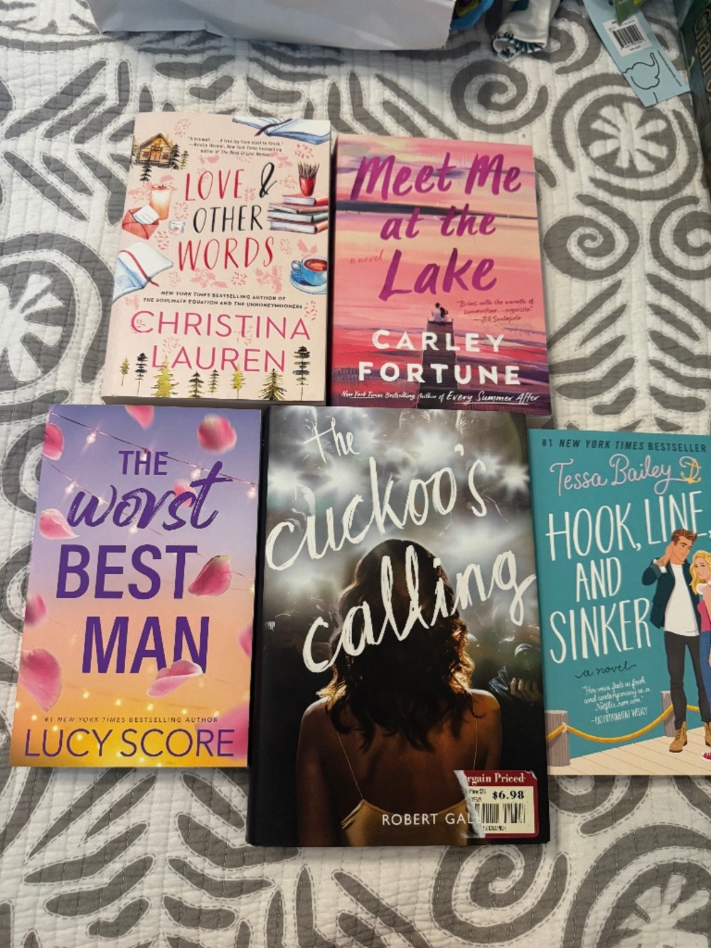 Lot of 5 adult fiction/romance! - Like New Condition